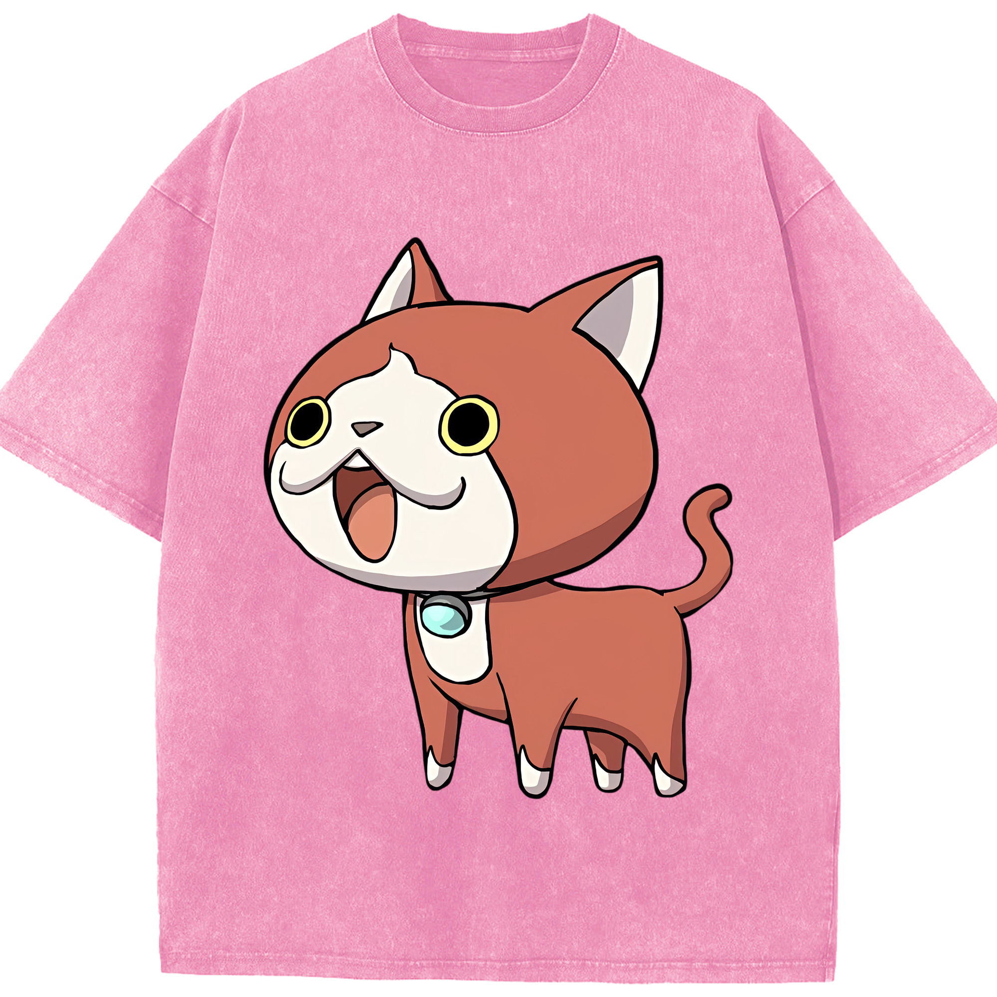 （画像用） 妖怪ウォッチ Yo-kai Watch 綿100% ヴィンテージ風 半袖Tシャツ（フロントプリント）